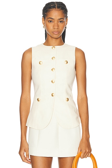 L'Academie by Marianna Giverny Top in Beige