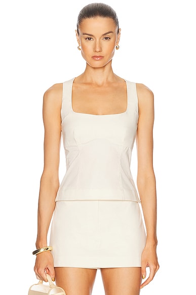 L'Academie by Marianna Thierry Top in Beige