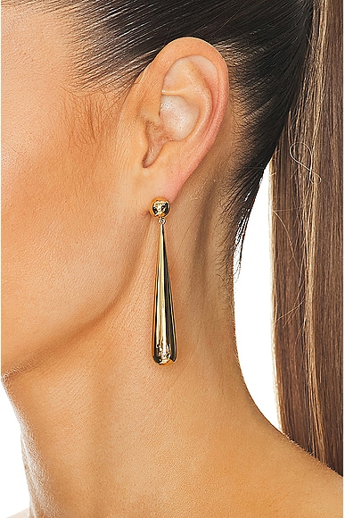Shop Lie Studio The Louise Earring In 18k Gold Plated