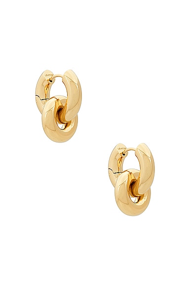 Shop Lie Studio The Esther Earring In 18k Gold Plated
