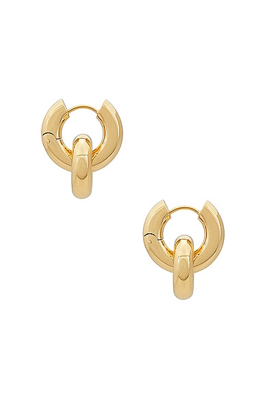 Shop Lie Studio The Esther Earring In 18k Gold Plated