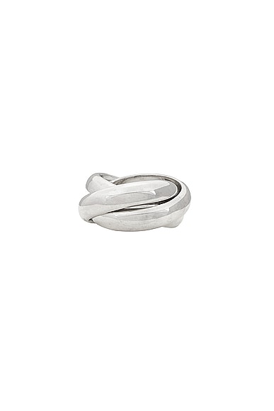The Sofie Ring in Metallic Silver