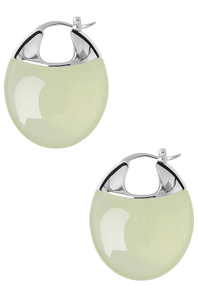 Lie Studio The Erin Earrings in Green Serpentine