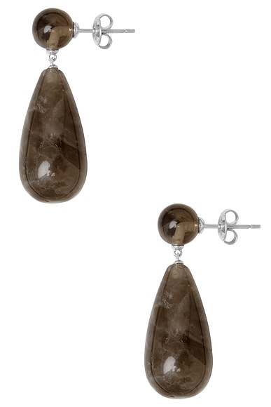 Lie Studio The Lola Earrings in Smokey Quartz