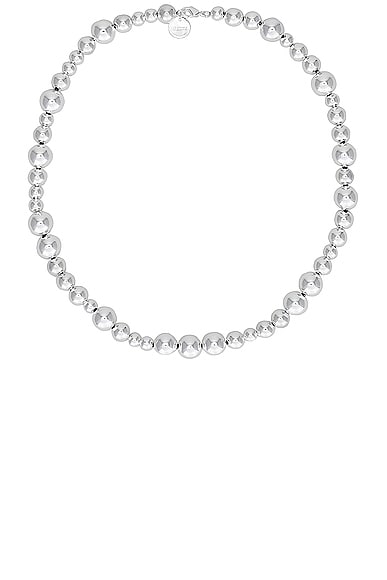 Lie Studio The Elly Silver-plated Necklace In Silver Plating