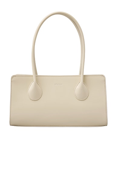 Lie Studio The Lou Bag in Creme Patent Leather