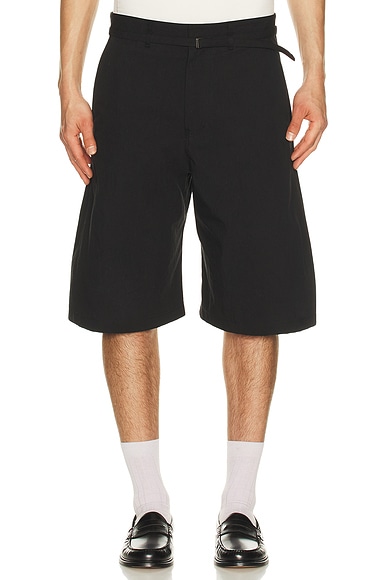 Belted Curved Shorts