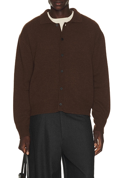 Alpaca Blend Shirt Cardigan