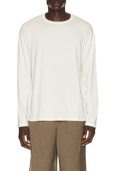 Wool Blend Long Sleeve Tee Shirt