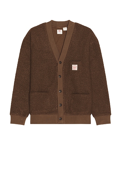LEVI'S Workwear Cardigan in Golden Brown