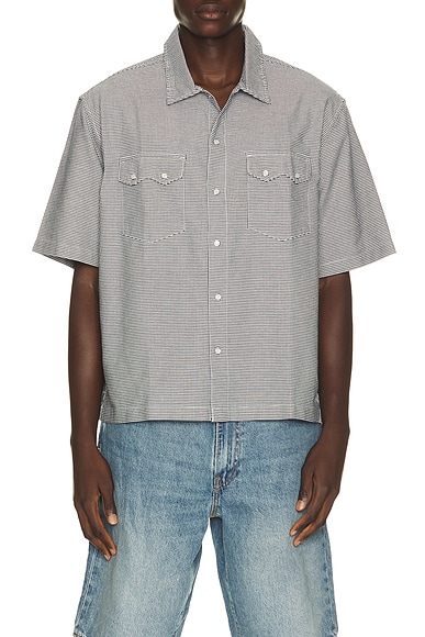 Short Sleeve Boxy Western Shirt