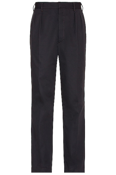 Lemaire Officer Pants in Black | FWRD