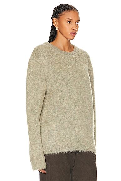 Shop Lemaire Brushed Sweater In Meadow Melange