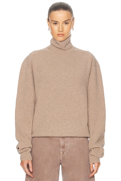 Ganni soft wool knit hoodie new arrivals