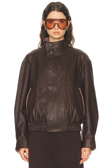 Soft Leather Blouson Jacket