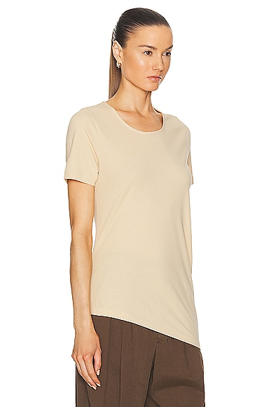 Shop Lemaire Twisted Tee In Soft Sand