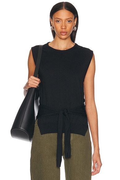 Trompe L'oeil Sleeveless Top