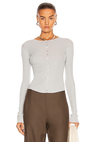 Knitted Second Skin Buttoned Top