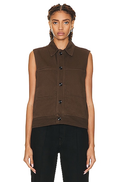 Denim Vest Top