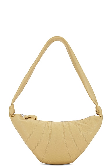 Lemaire Beige Large Soft Croissant Bag