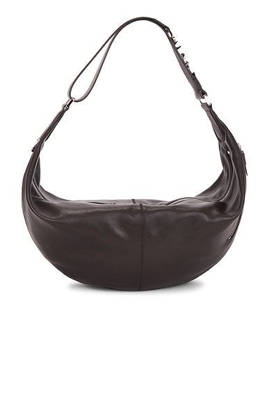 Lemaire Quiver Clip Bag in Dark Chocolate