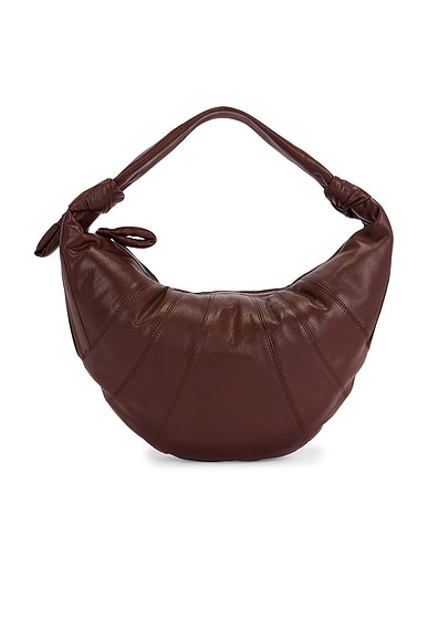 Lemaire Fortune Croissant Bag in Roasted Pecan