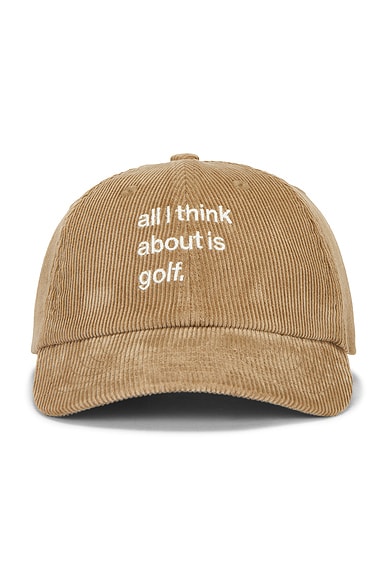 LEND All I Think About Is Golf Hat in Desert