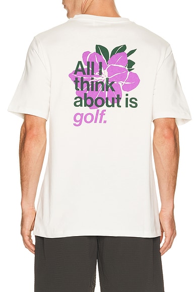 LEND All I Think About Is Golf Tee in Off White