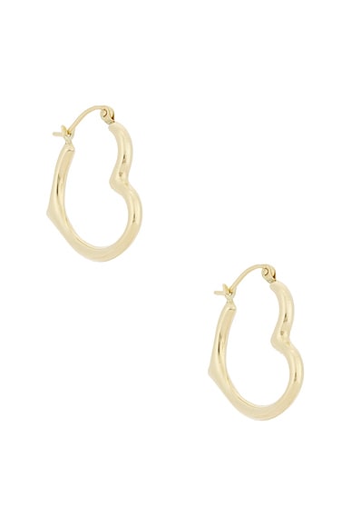 XL Heart Feels Hoop Earrings