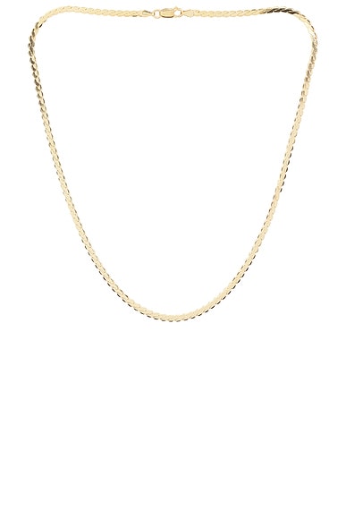 Loren Stewart Serpentine Chain Necklace in Gold Vermeil