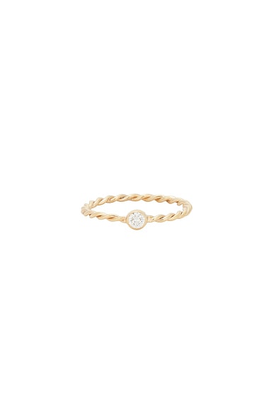 Spiral Diamond Band Ring
