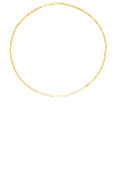 Loren Stewart Herringbone Necklace in Vermeil Herringbone