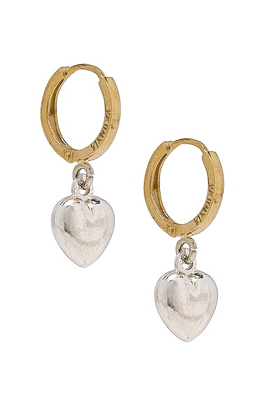 Gordita Heart Huggie Earrings