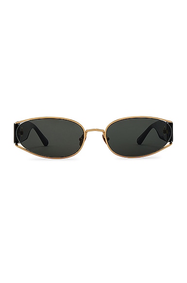 Linda Farrow Shelby Cat Eye Sunglasses in Black