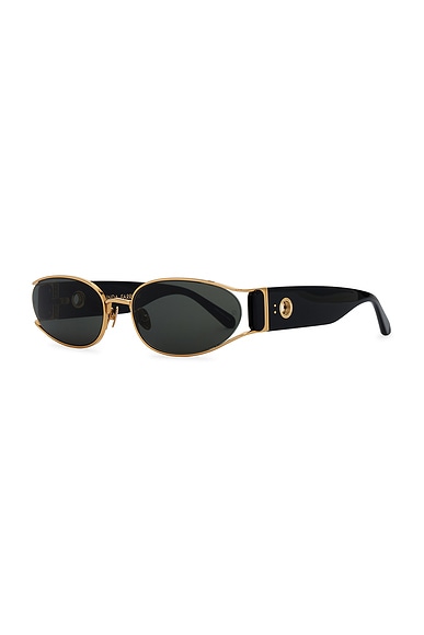 Linda Farrow Shelby Cat Eye Sunglasses In Black