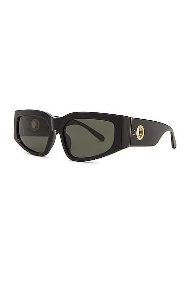Shop Linda Farrow Senna Sunglasses In Black
