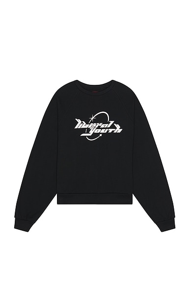 Liberal Youth Ministry 90s Sweatshirt Knit in Black