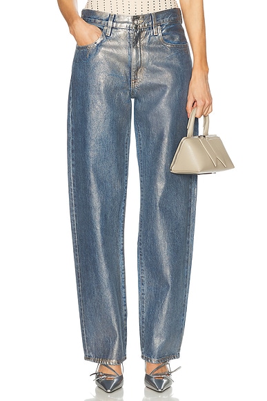 SLVRLAKE Devon Straight Jeans in Silver Lining