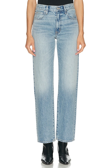 SLVRLAKE Kendra High Rise Straight Leg in Back To Zero