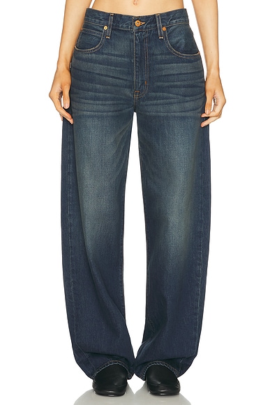 SLVRLAKE Ella Mid Rise Curve Leg in Shakey Ground