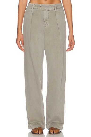 Wide Pleat Chino Pant