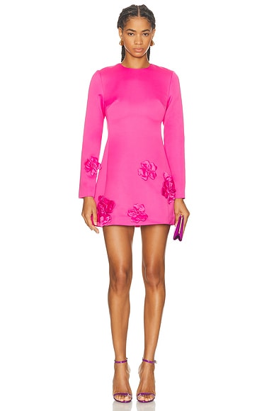 LEO LIN Aliza Dress in Hot Pink