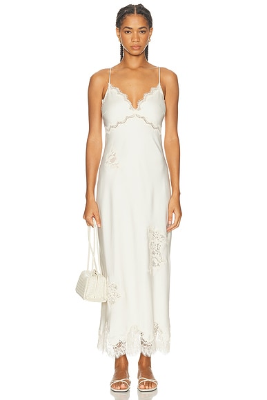 LoveShackFancy Sorone Dress in Ivory