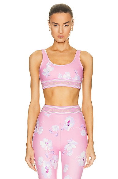 Loveshackfancy Ornice Bra In Baby Pink Clouds