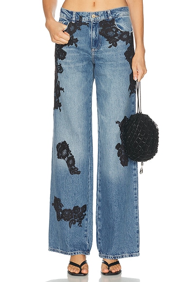 Acne Studios 2021f Rocka Wide Leg in Dark Blue | FWRD