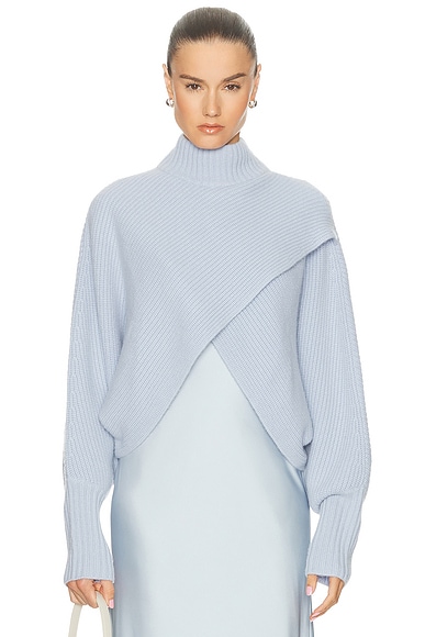 Organic Cashmere Crossover Sweater