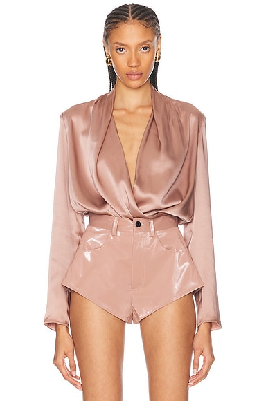Satin Wrap Top