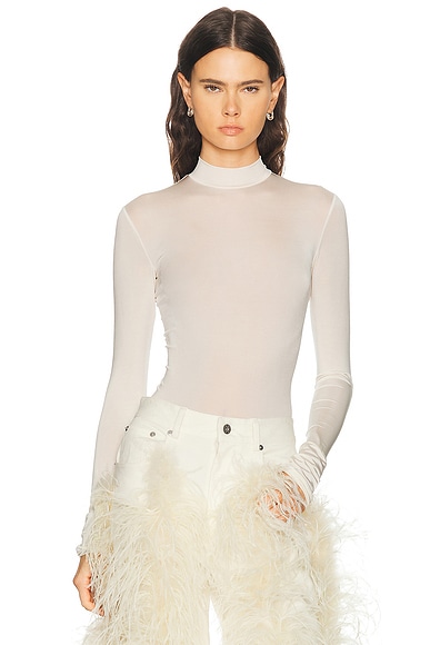 Jersey Mock Neck Bodysuit