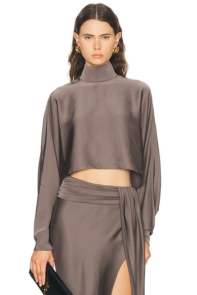 Lightweight Satin Caftan Top