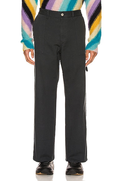 Turn Up Patch Pocket Trousers